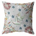 Palacedesigns 16 in. Gray Bird Zippered Indoor & Outdoor Throw Pillow PA3099021